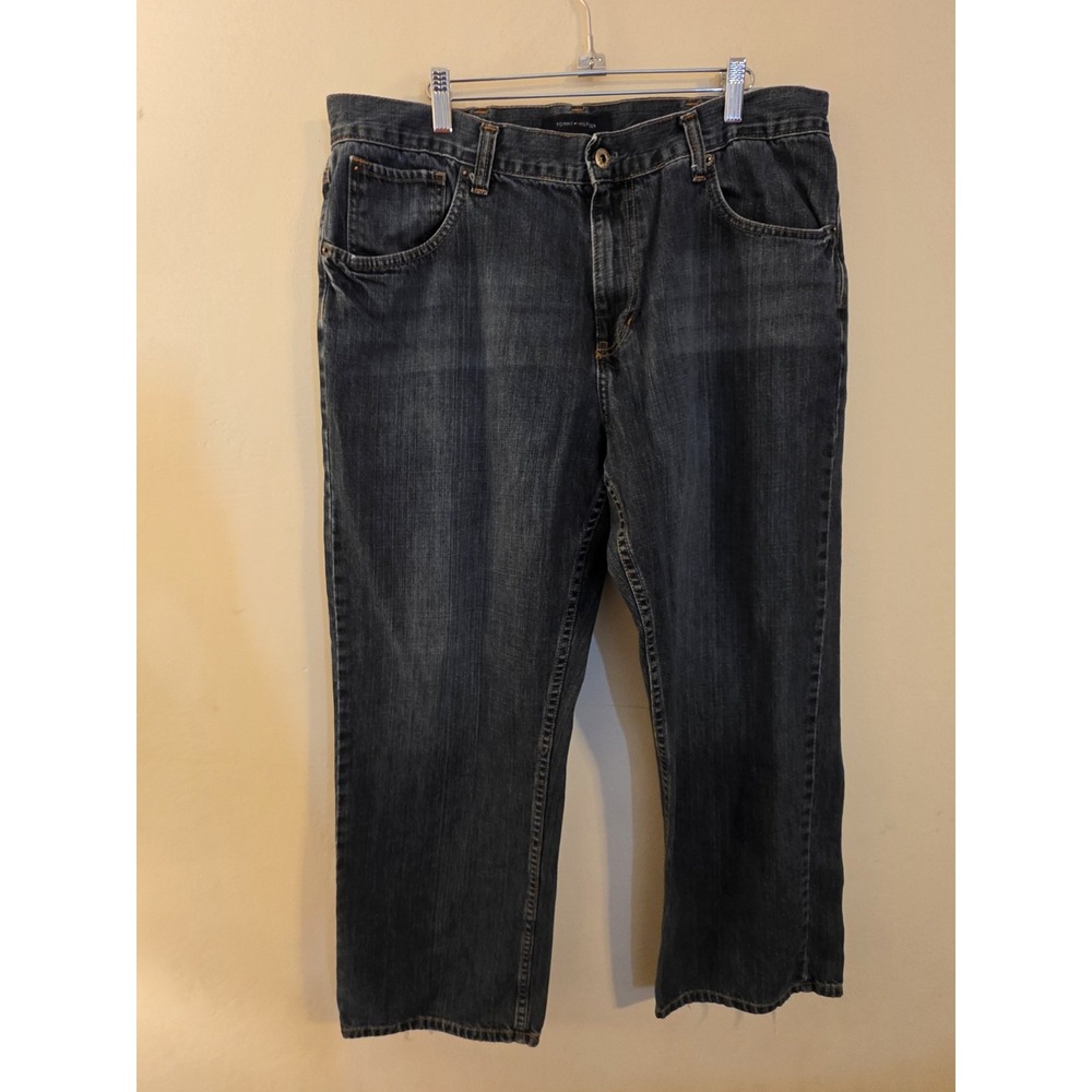 Tommy Hilfiger Men's Sz 38X30(Act.36x29) Straight Cut Blue Denim Jeans Y2K